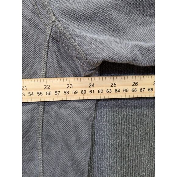 Carbon 2 Colbalt Pullover Mens Large Pique Knit 1/4 Button Contrasting Trim - Picture 8 of 10